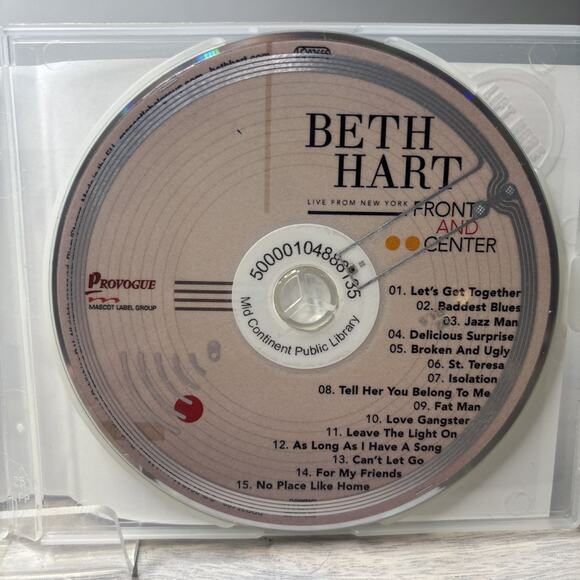 Beth Hart – Front and Center Live from New York CD 2018 Blues Rock READ - Picture 4 of 5